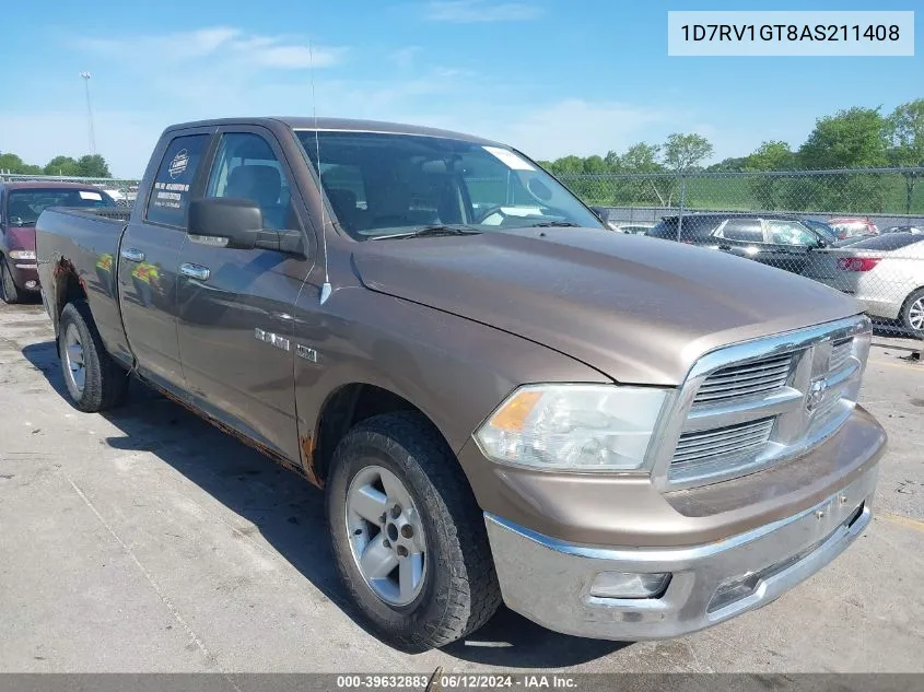 1D7RV1GT8AS211408 2010 Dodge Ram 1500 Slt/Sport/Trx