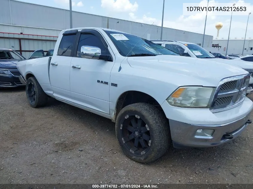 2010 Dodge Ram 1500 Laramie VIN: 1D7RV1GT4AS212653 Lot: 39774782