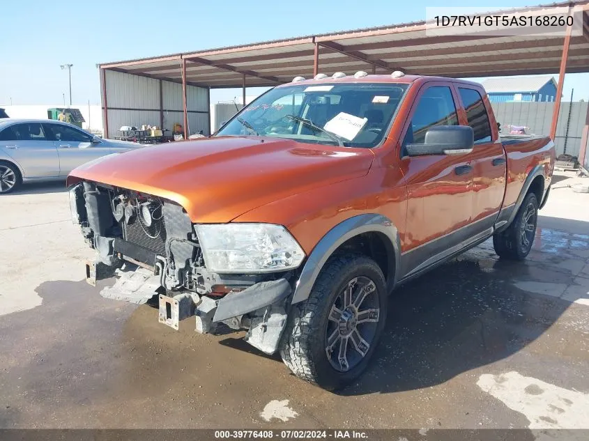 2010 Dodge Ram 1500 Slt/Sport/Trx VIN: 1D7RV1GT5AS168260 Lot: 39776408