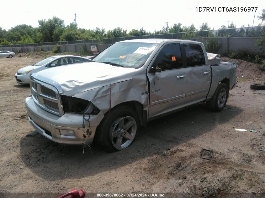 2010 Dodge Ram 1500 Slt/Sport/Trx VIN: 1D7RV1CT6AS196977 Lot: 39878662