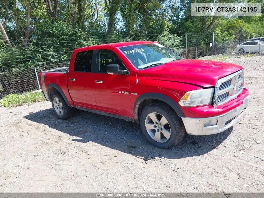 2010 Dodge Ram 1500 Slt/Sport/Trx VIN: 1D7RV1CT3AS142195 Lot: 39885998