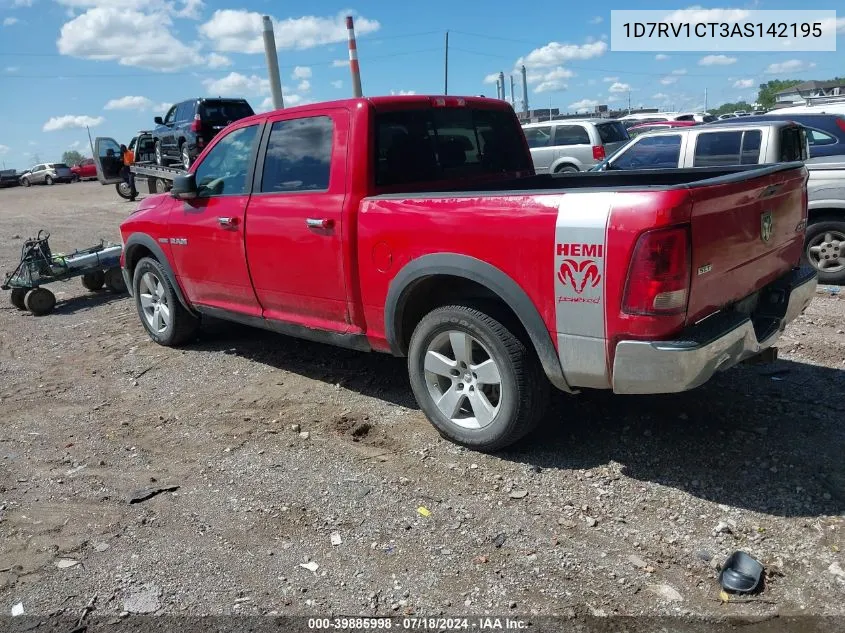 2010 Dodge Ram 1500 Slt/Sport/Trx VIN: 1D7RV1CT3AS142195 Lot: 39885998