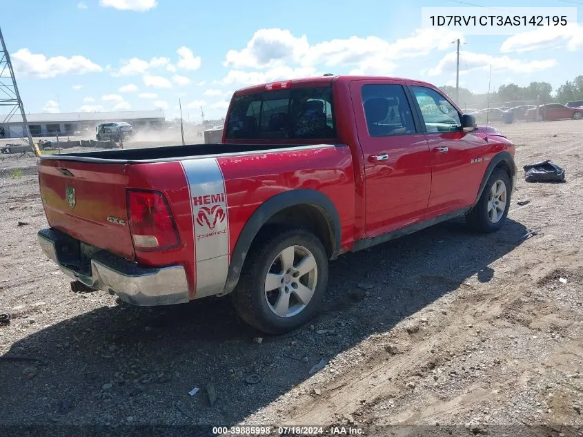 2010 Dodge Ram 1500 Slt/Sport/Trx VIN: 1D7RV1CT3AS142195 Lot: 39885998