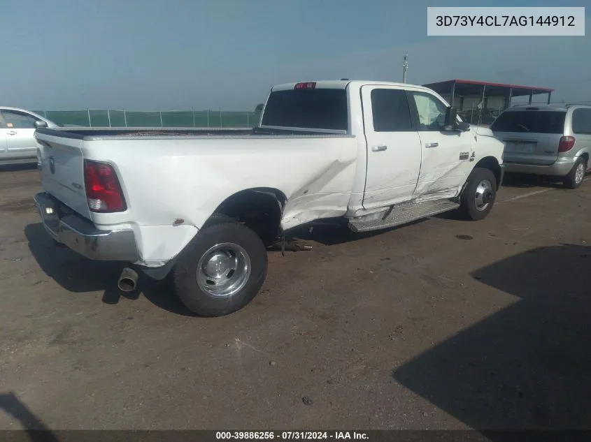 2010 Dodge Ram 3500 Slt VIN: 3D73Y4CL7AG144912 Lot: 39886256