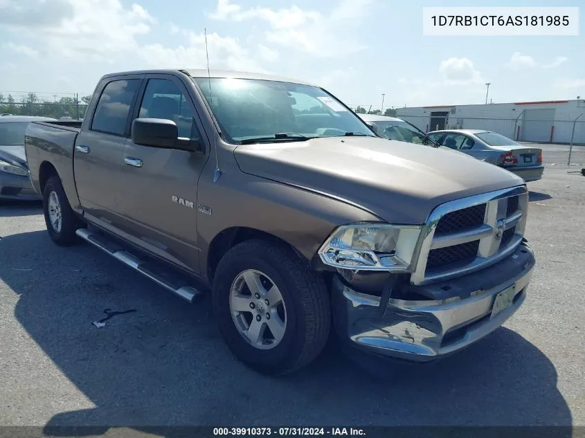 1D7RB1CT6AS181985 2010 Dodge Ram 1500 Slt/Sport/Trx