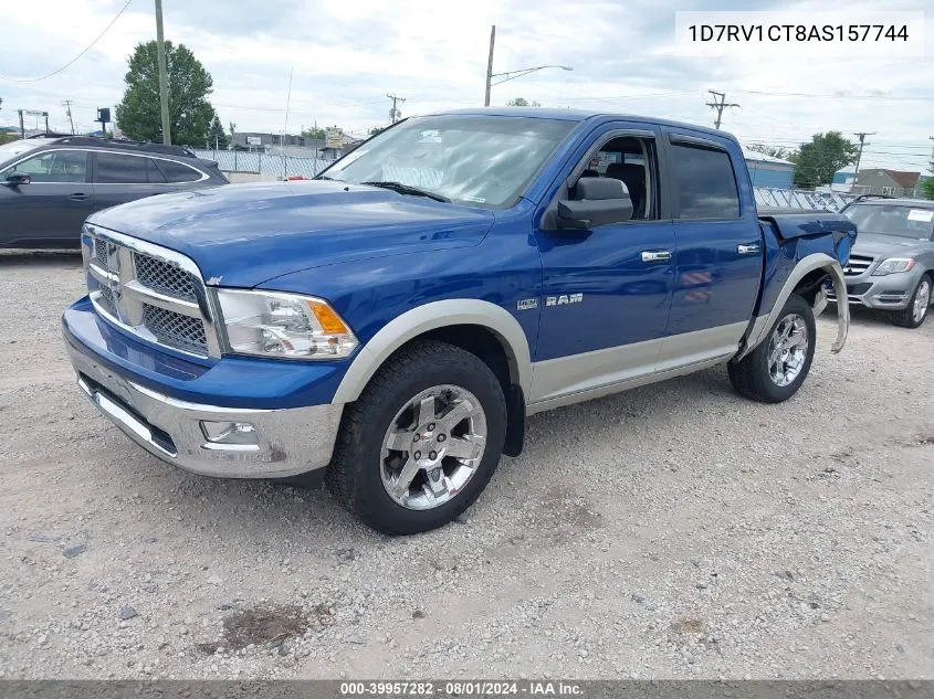 1D7RV1CT8AS157744 2010 Dodge Ram 1500 Laramie