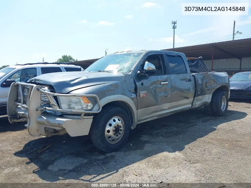 2010 Dodge Ram 3500 Laramie VIN: 3D73M4CL2AG145848 Lot: 39991128