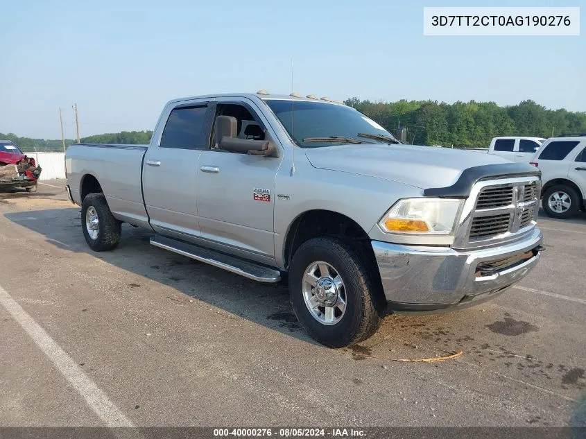 2010 Dodge Ram 2500 Slt VIN: 3D7TT2CT0AG190276 Lot: 40000276