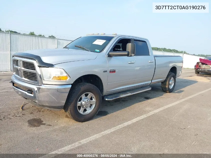 2010 Dodge Ram 2500 Slt VIN: 3D7TT2CT0AG190276 Lot: 40000276