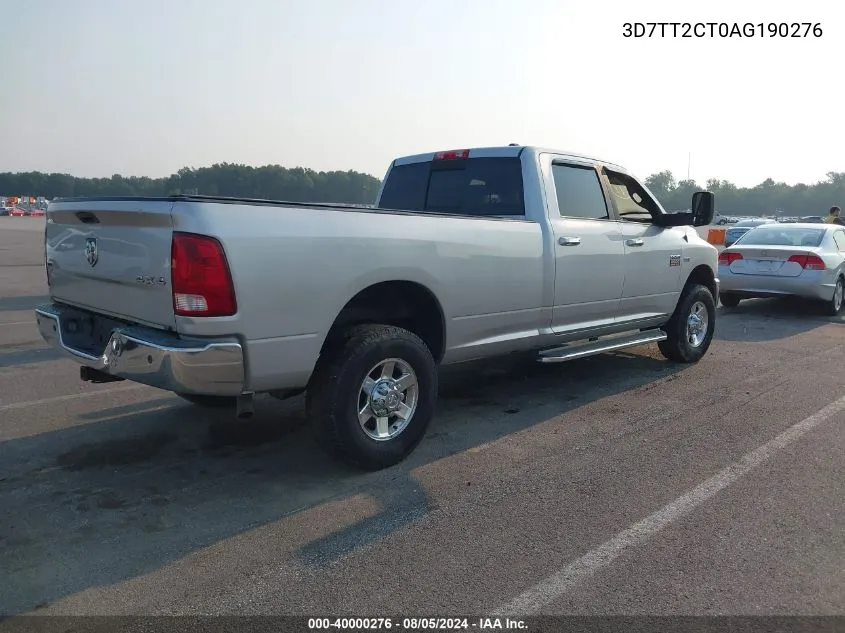 2010 Dodge Ram 2500 Slt VIN: 3D7TT2CT0AG190276 Lot: 40000276