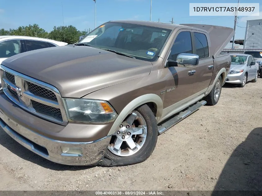 2010 Dodge Ram 1500 Laramie VIN: 1D7RV1CT7AS148937 Lot: 40003138