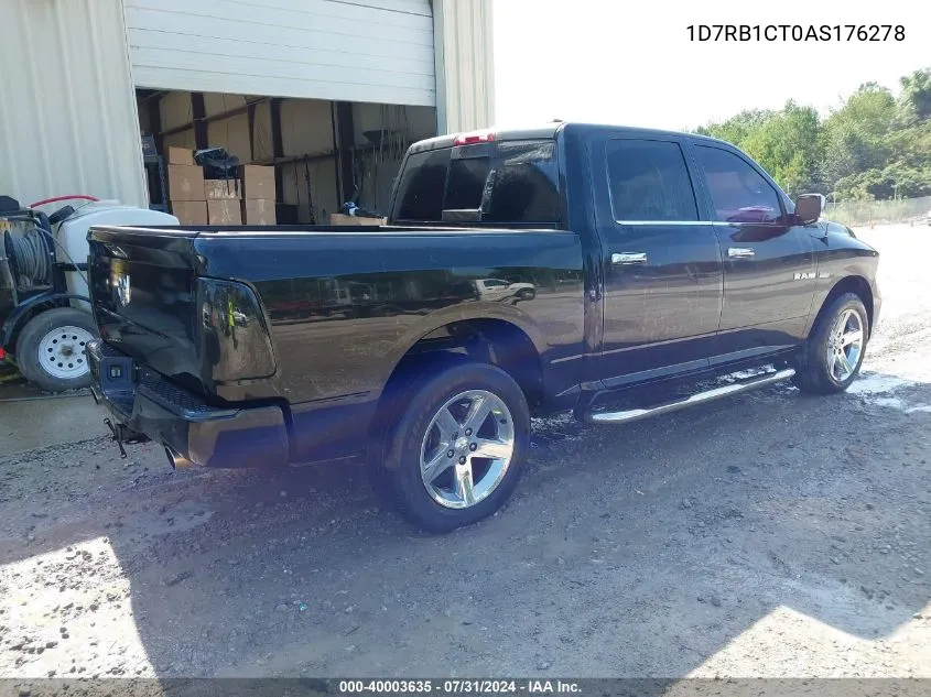 1D7RB1CT0AS176278 2010 Dodge Ram 1500 Slt/Sport/Trx