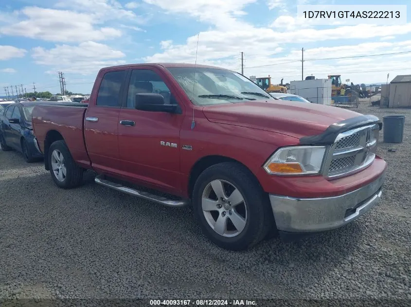 2010 Dodge Ram 1500 Slt/Sport/Trx VIN: 1D7RV1GT4AS222213 Lot: 40093167