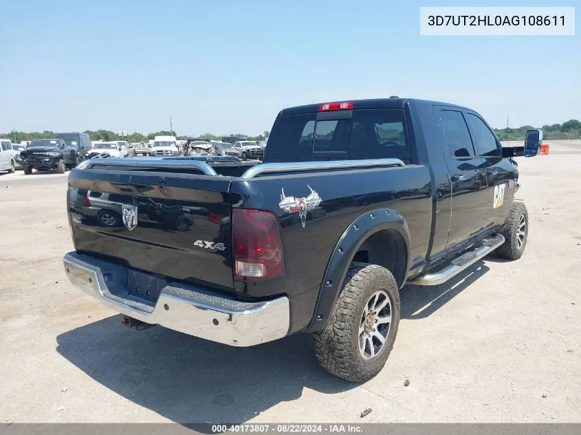 2010 Dodge Ram 2500 Laramie VIN: 3D7UT2HL0AG108611 Lot: 40173807