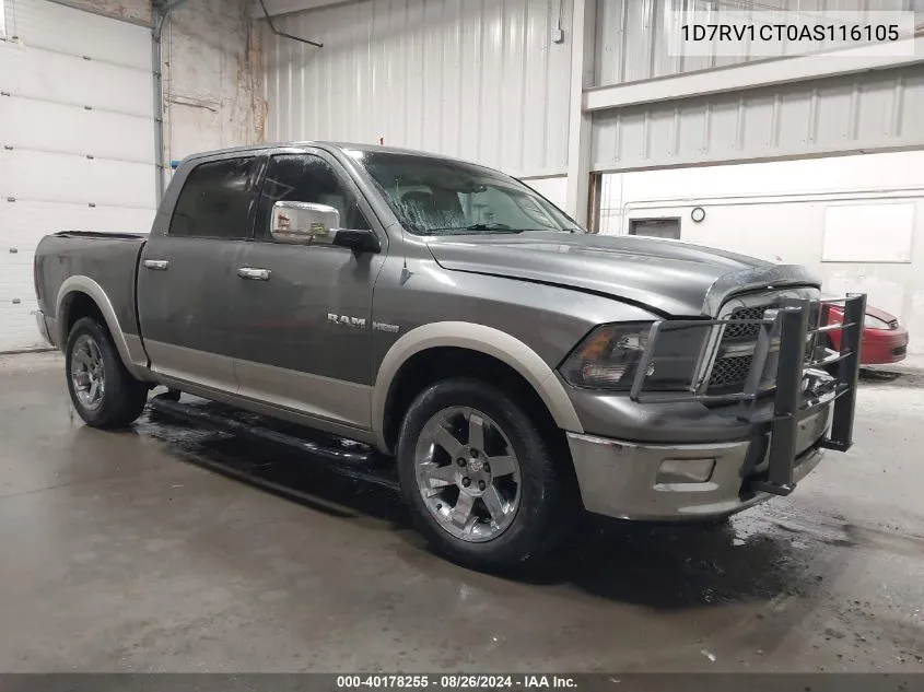 1D7RV1CT0AS116105 2010 Dodge Ram 1500 Laramie