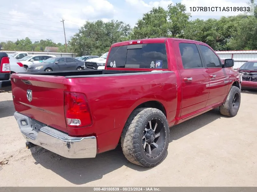 2010 Dodge Ram 1500 Slt/Sport/Trx VIN: 1D7RB1CT1AS189833 Lot: 40180539