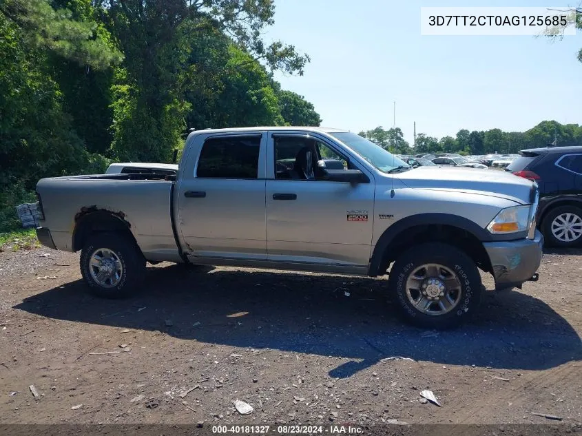 2010 Dodge Ram 2500 St VIN: 3D7TT2CT0AG125685 Lot: 40181327