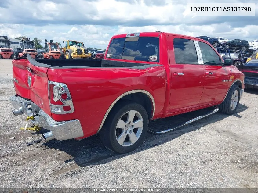 2010 Dodge Ram 1500 Slt/Sport/Trx VIN: 1D7RB1CT1AS138798 Lot: 40228970