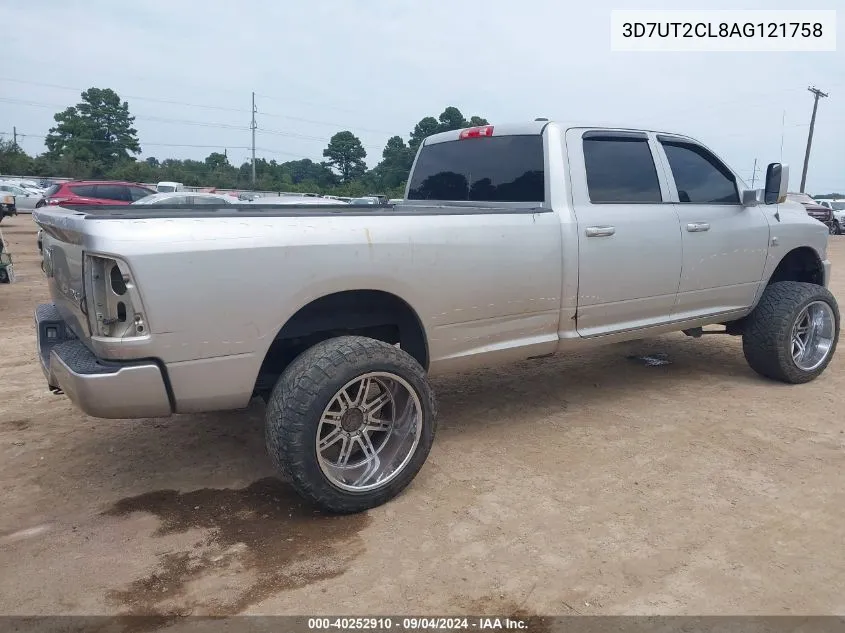 2010 Dodge Ram 2500 St VIN: 3D7UT2CL8AG121758 Lot: 40252910