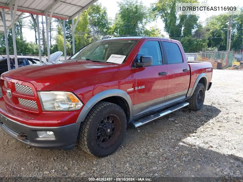 2010 Dodge Ram 1500 Slt/Sport/Trx VIN: 1D7RB1CT6AS116909 Lot: 40262497