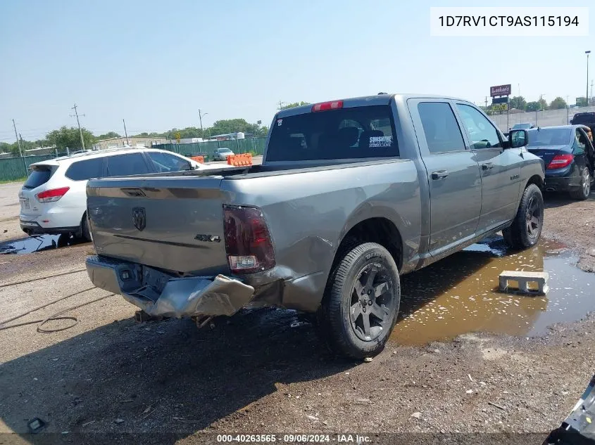 1D7RV1CT9AS115194 2010 Dodge Ram 1500 St