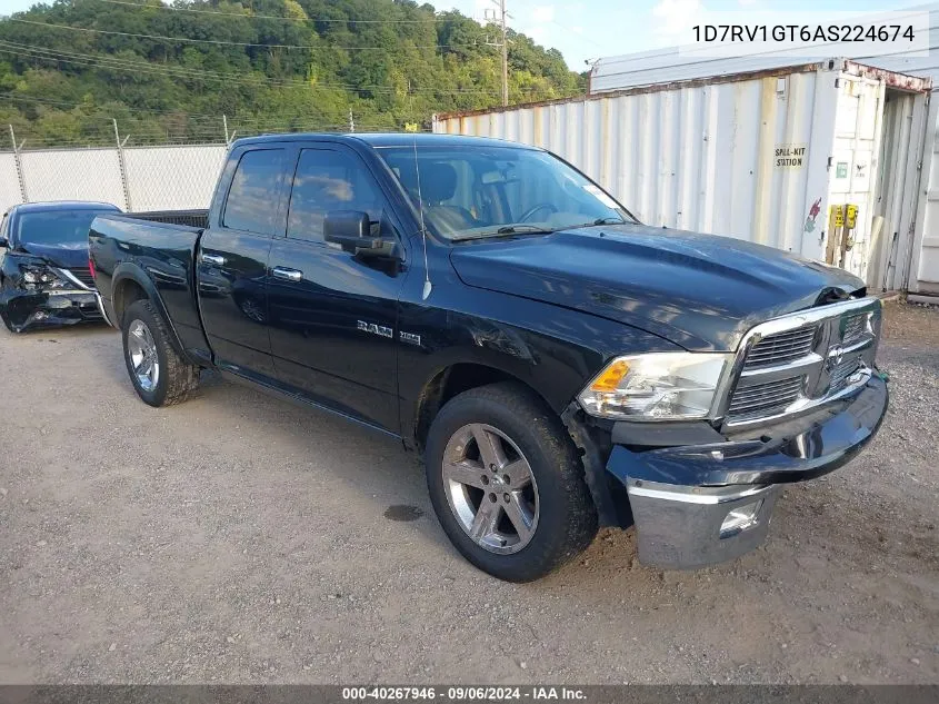 2010 Dodge Ram 1500 VIN: 1D7RV1GT6AS224674 Lot: 40267946