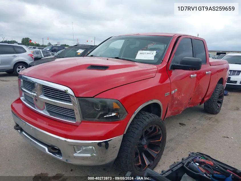 2010 Dodge Ram 1500 Slt/Sport/Trx VIN: 1D7RV1GT9AS259659 Lot: 40273973