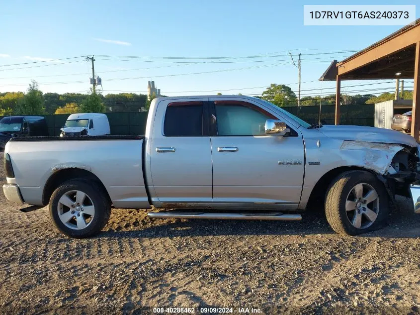 2010 Dodge Ram 1500 VIN: 1D7RV1GT6AS240373 Lot: 40288462