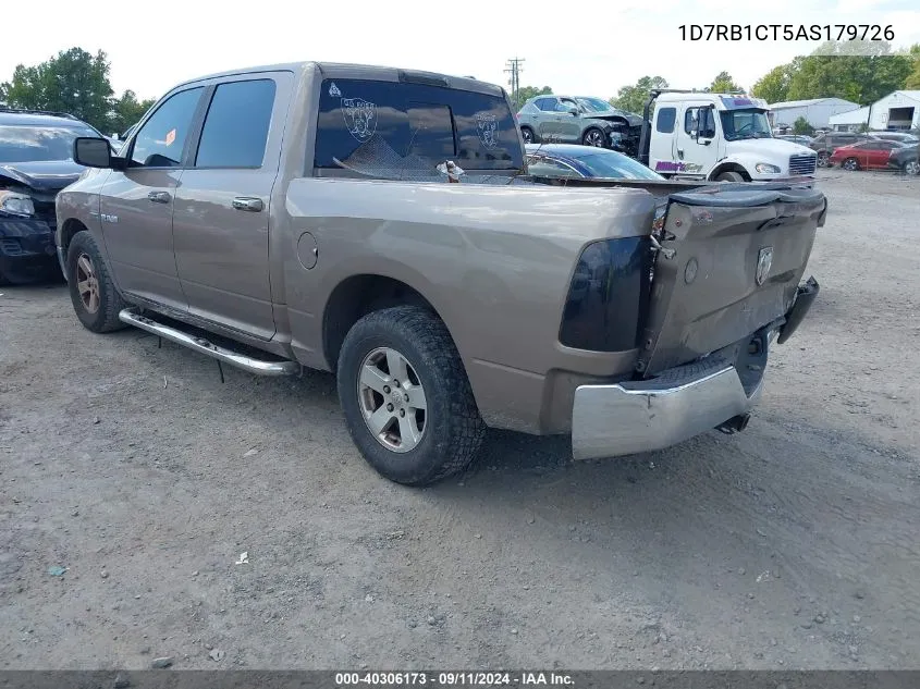 1D7RB1CT5AS179726 2010 Dodge Ram 1500 Slt/Sport/Trx