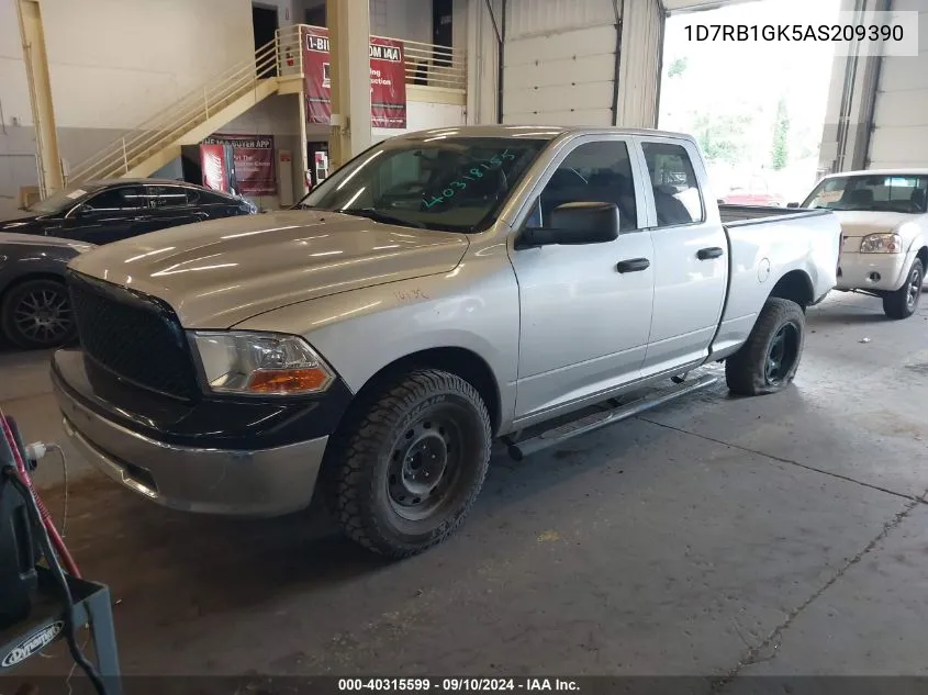 2010 Dodge Ram 1500 St VIN: 1D7RB1GK5AS209390 Lot: 40315599