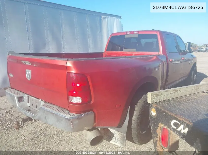 2010 Dodge Ram 3500 Slt VIN: 3D73M4CL7AG136725 Lot: 40325824