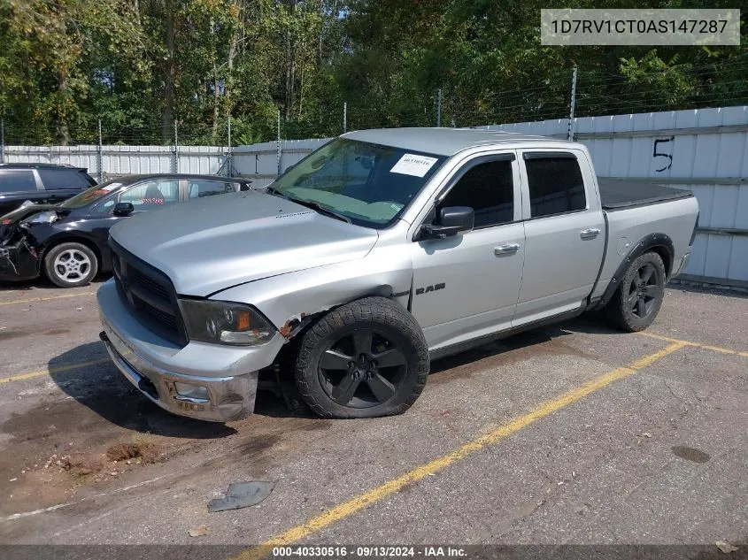 2010 Dodge Ram 1500 Slt/Sport/Trx VIN: 1D7RV1CT0AS147287 Lot: 40330516