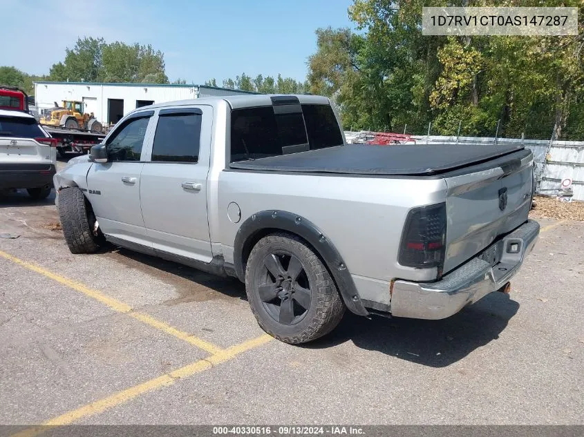 2010 Dodge Ram 1500 Slt/Sport/Trx VIN: 1D7RV1CT0AS147287 Lot: 40330516