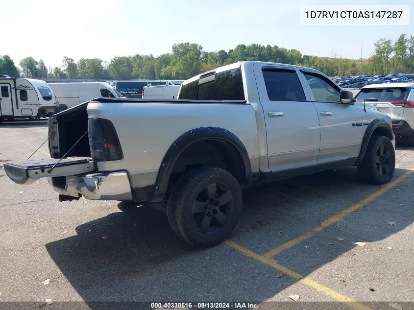 2010 Dodge Ram 1500 Slt/Sport/Trx VIN: 1D7RV1CT0AS147287 Lot: 40330516