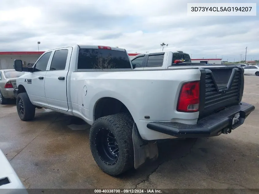 2010 Dodge Ram 3500 St VIN: 3D73Y4CL5AG194207 Lot: 40338700