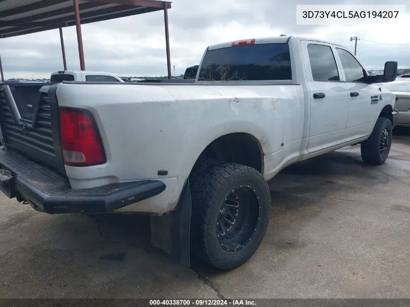 2010 Dodge Ram 3500 St VIN: 3D73Y4CL5AG194207 Lot: 40338700