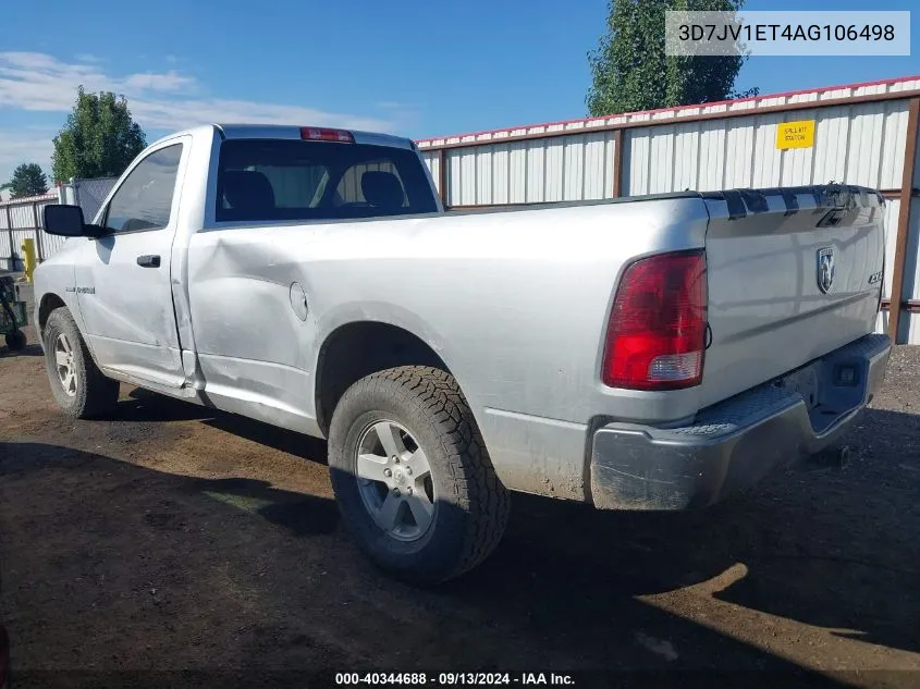 2010 Dodge Ram 1500 VIN: 3D7JV1ET4AG106498 Lot: 40344688