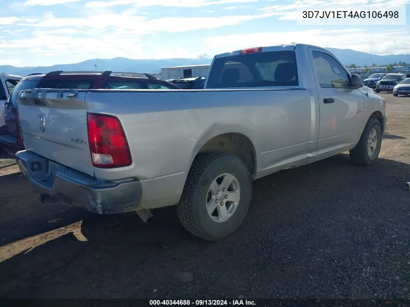 3D7JV1ET4AG106498 2010 Dodge Ram 1500