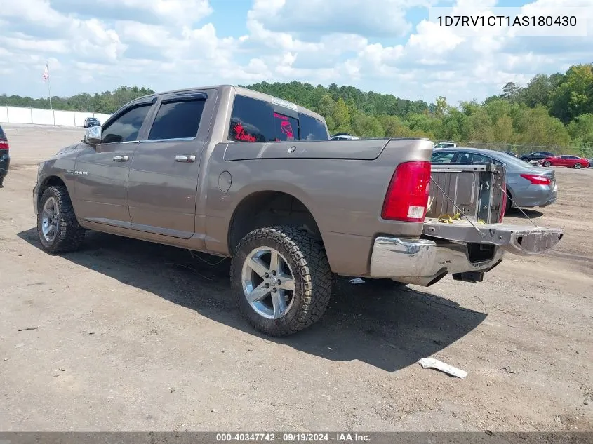 2010 Dodge Ram 1500 Slt/Sport/Trx VIN: 1D7RV1CT1AS180430 Lot: 40347742