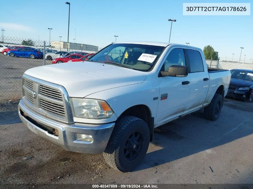 2010 Dodge Ram 2500 Slt/Power Wagon VIN: 3D7TT2CT7AG178626 Lot: 40347889