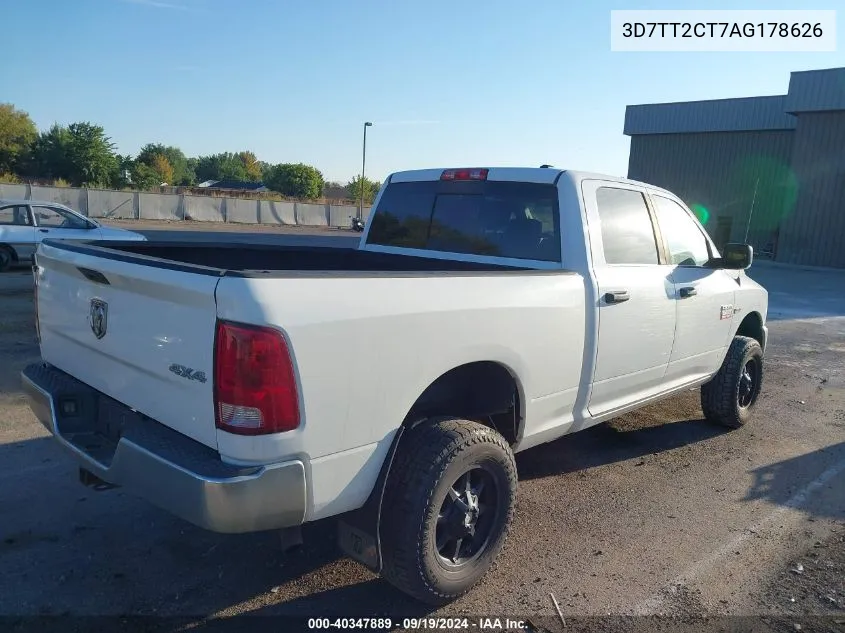 2010 Dodge Ram 2500 Slt/Power Wagon VIN: 3D7TT2CT7AG178626 Lot: 40347889