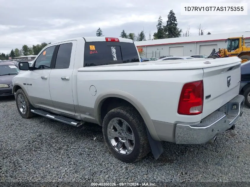 1D7RV1GT7AS175355 2010 Dodge Ram 1500 Laramie