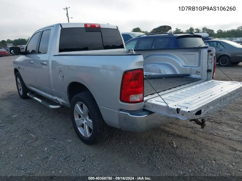 1D7RB1GP9AS106260 2010 Dodge Ram 1500 Slt/Sport/Trx