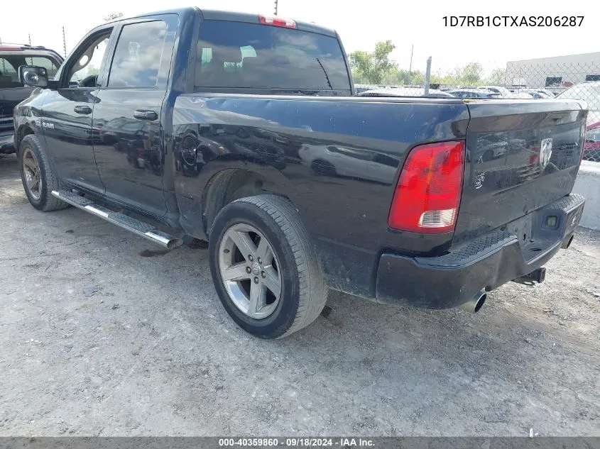 2010 Dodge Ram 1500 Slt/Sport/Trx VIN: 1D7RB1CTXAS206287 Lot: 40359860