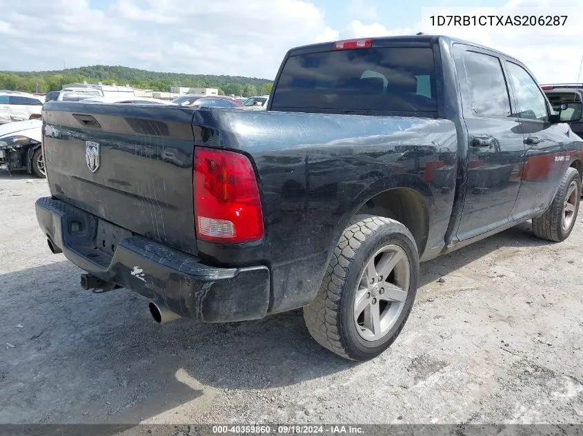 1D7RB1CTXAS206287 2010 Dodge Ram 1500 Slt/Sport/Trx