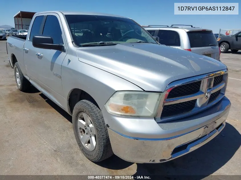 2010 Dodge Ram 1500 Slt/Sport/Trx VIN: 1D7RV1GP6AS112847 Lot: 40377474