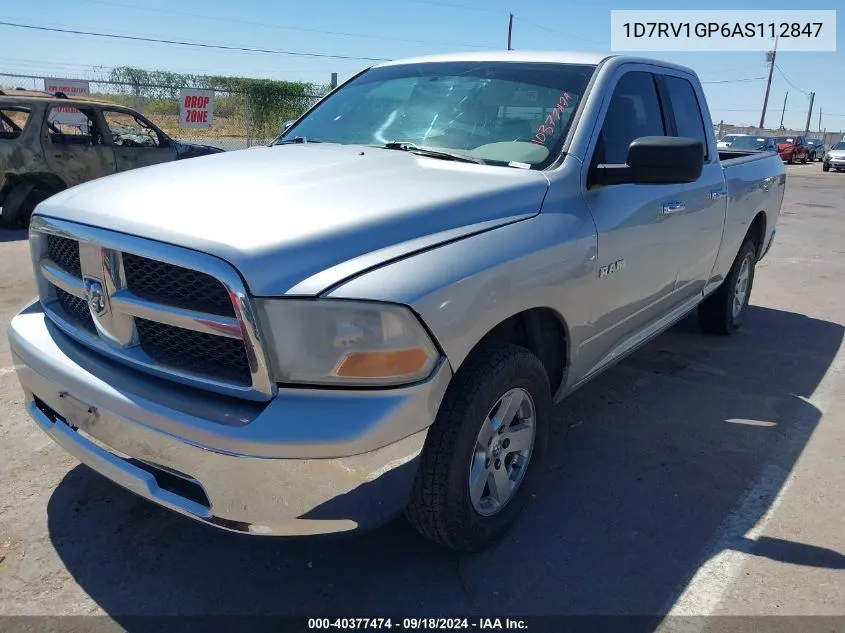 2010 Dodge Ram 1500 Slt/Sport/Trx VIN: 1D7RV1GP6AS112847 Lot: 40377474