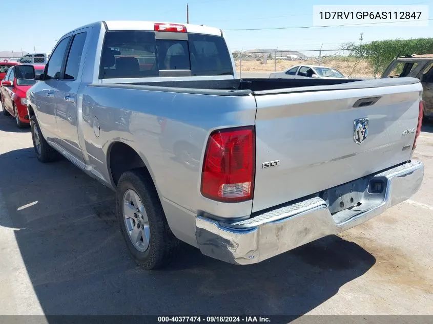 2010 Dodge Ram 1500 Slt/Sport/Trx VIN: 1D7RV1GP6AS112847 Lot: 40377474