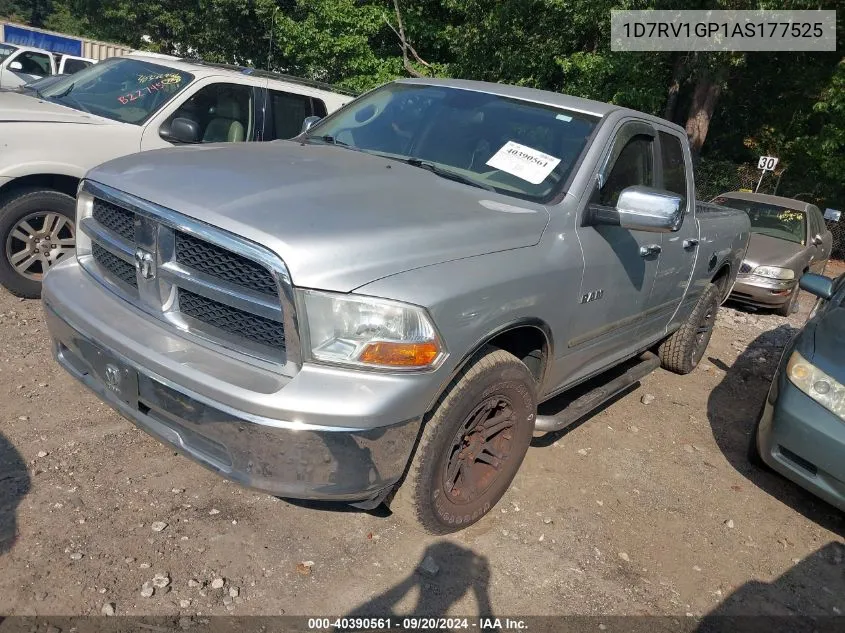 2010 Dodge Ram 1500 Slt/Sport/Trx VIN: 1D7RV1GP1AS177525 Lot: 40390561