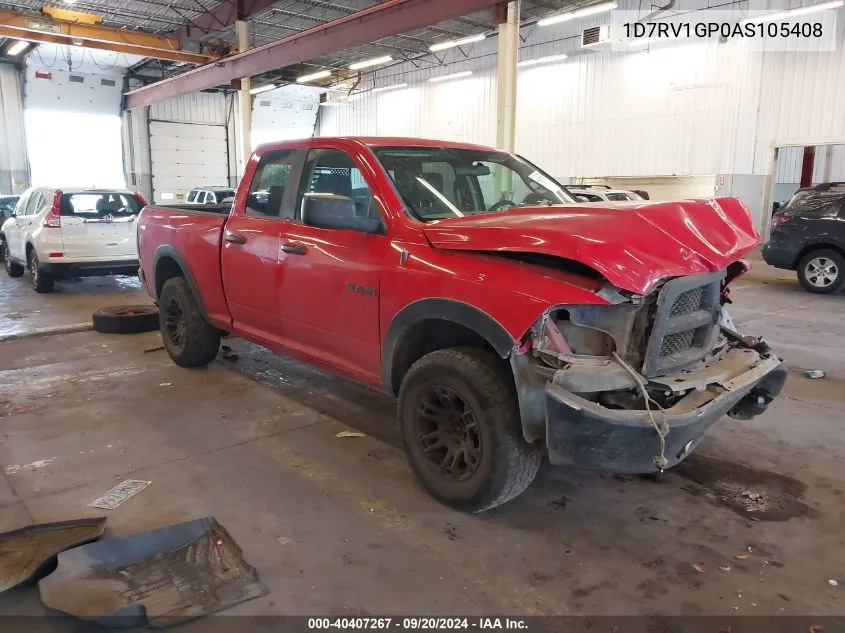 2010 Dodge Ram 1500 Slt/Sport/Trx VIN: 1D7RV1GP0AS105408 Lot: 40407267